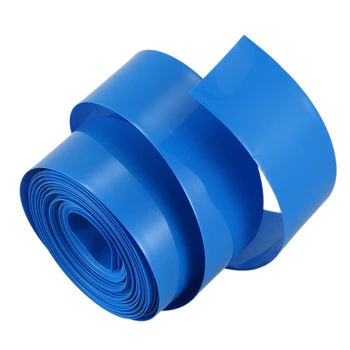 10M 29.5 mm PVC Heat Shrink Tubing Folie pentru 1 x 18650 Baterie Albastru