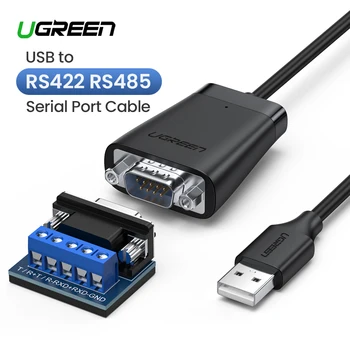 Ugreen USB la RS422 RS485 Serial Port Converter Cablu Adaptor DB9 Male Cip FTDI Suportă Windows 10 8 7 XP și Mac OS