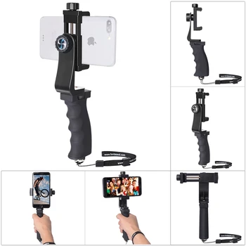 Ergonomie Smartphone Stabilizator Selfie Stick Mâner Mobil Telefon Mobil Clamp Mount Titularului pentru Samsung, Xiaomi, Huawei, Oneplus