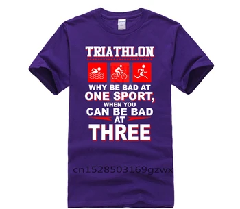 Moda tricou barbati pentru Triatlon de Ce să Fii Rău La Un Sport, atunci Când Poate Fi Rău La Trei Uimitor de Scurt partea de Sus pentru Bărbați tricou