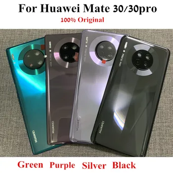 Originale capac baterie Pentru Huawei Mate 30 Mate30 pro LIO-AN00 TAS-AN00 Înapoi Locuințe ușa Capacul din Spate caz Cu lentilă aparat de fotografiat