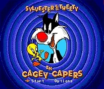Sylvester & Tweety În Precaut Capere 16 biți MD Carte de Joc Pentru Sega Mega Drive Pentru Genesis