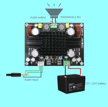 150W cale Unică Digitală putere amplificator audio de bord grele bass Subwoofer amplificator mono pentru Difuzor
