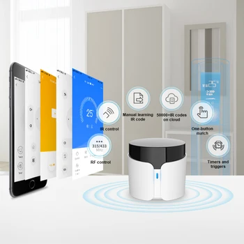 BroadLink RM4C Pro con Smart WIFI de Acasă RF Telecomanda Receptor Infraroșu Timer Lucra Cu Amazon Alexa Google Asistent