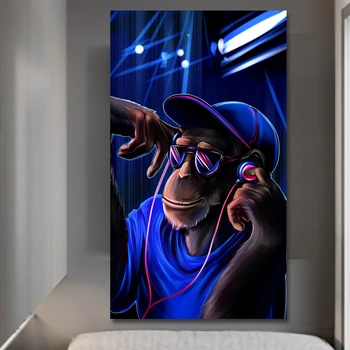 Imagine Animal Panza Imprimate Pictura Modernă Amuzant Maimuță Arta de Perete Poster pentru Camera de zi Decor Acasă Nici un Cadru