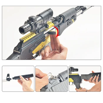AKM AK 47 Manual de Apa Arma cu Glont 94cm de Mari Dimensiuni Airsoft Arme cu Aer Jucării арбизы орбизы Arme de Jucarie pentru Baieti Glock Cadou