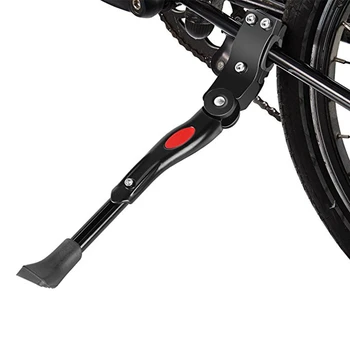 COASE-Reglabil din Aliaj de Aluminiu Kick Stand Pentru Biciclete MTB de Ciclism Parte-Negru