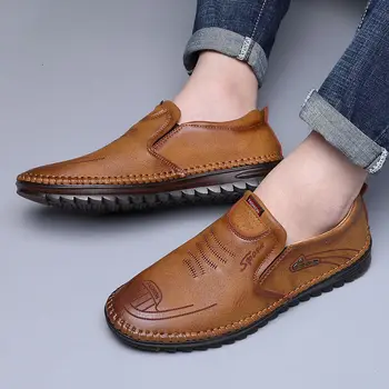 Nouă Bărbați din Piele de Înaltă calitate Retro Low-top Adidași Casual Respirabil Și Confortabil pentru Bărbați Adidași de Moda Pantofi pentru Bărbați