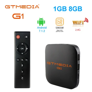 GTmedia G1 Smart tv box 1GB/8GB Ultra HD 1080P H. 265 4K pentru Google Youtube Sprijin m3u enigma2 Pk Km TV Box 2 3 set top box