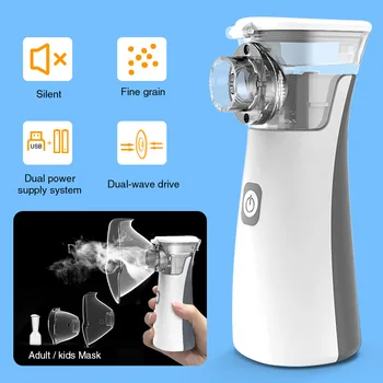 Nebulizator portabil Mini-Inhalator Portabil cu Ultrasunete Nebulizator cu Abur pentru Copii Adult Atomizor Nebulizador Astm Echipamente Medicale