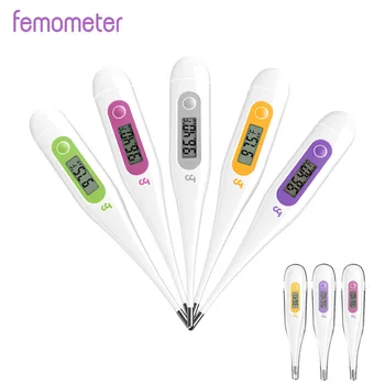 (3 în 1 ) Femometer Orală Termometru Digital pentru Febra Impermeabil pentru Adulți și Copii cu Febra de Alertă Amintesc de Memorie