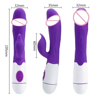 IKOKY G Spot Vibrator Vibrator de sex Feminin Masturbator Stimulator Clitoris Iepure de Vibrații Realiste Penis Masaj Jucarii Sexuale Pentru Femei