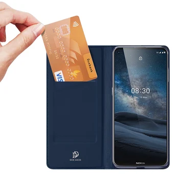 Pentru Nokia 8.3 5G Caz Dux Ducis Magnetic din Piele Moale Tpu Flip Wallet Stand pe Capacul Telefonului cu Sloturi pentru Carduri 케이스 чехол