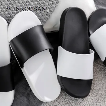 Femei Papuci De Plaja Neagră Diapozitive Pantofi De Vara Pentru Femei Baie, Papuci Casual Interior Casa Pantofi Flip Flops Pantuflas De Mujer 2020