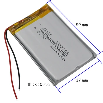 XINJ 3.7 V 1200mAh Li litiu-polimer baterie lipo de celule pentru conducere recorder bateria portatil para celular căști Joc de jucător