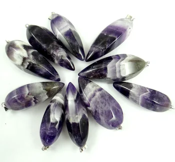 Piatra naturala de Cristal Violet Ametist Cuart Nefasonate în formă naturală Bijuterie Pandantiv piatra pentru DIY Bijuterii Colier 1buc