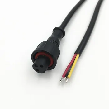 5Pair Negru și Alb 2 3 4 5 Pin rezistent la apa M12 IP65 Cablu de Sârmă de Cupru conector pentru Benzi cu LED-uri de sex Masculin și de sex Feminin Conector Jack