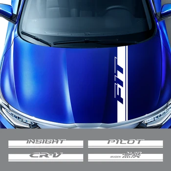 Masina Sport Styling Capac Capota Ornamente Autocolante Pentru Honda Fit Automată A Capotei Motorului Grafic Vinil Dungi Decor Decalcomanii Accesorii
