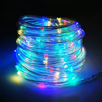 LED Lumini Frânghie 8 Moduri de LED-uri Impermeabil Curcubeu Tub Coarda Benzi cu Led-uri Lumina de Crăciun în aer Liber, Vacanță, Lumini de Decor IP65