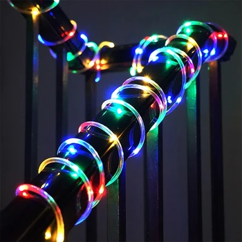 LED Lumini Frânghie 8 Moduri de LED-uri Impermeabil Curcubeu Tub Coarda Benzi cu Led-uri Lumina de Crăciun în aer Liber, Vacanță, Lumini de Decor IP65
