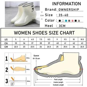 Femeie Cizme de Ploaie Moda Jeleu Drăguț Ploaie Cizme Confortabile, Non-Alunecare de Galoși În Femei în aer liber Tub Scurt Pantofi Impermeabil