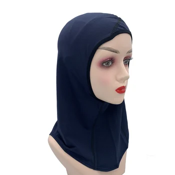 Femei Pro Sport Hijab Eșarfă dintr-o Bucata Mesh Jersey Musulman Cap Eșarfe Pălării Respirabil Elastic Non-Alunecare de antrenament hijab