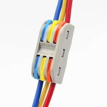 Iluminat conector de sârmă junction box cutie de joncțiune de cablu fosforescente cupru sârmă flexibilă: 0.08-4mm2 de uz casnic set