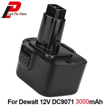 12V 3.0 Ah NI-MH instrument de putere de înlocuire a bateriei masina de Gaurit cu Acumulator pentru Dewalt:DW904K,DW917,DC9071,DE9037,DE9501,DC981,DE9072,DE9075