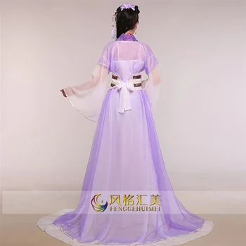 Antic Chinez Costum Hanfu Cosplay Tradițională Chineză Costume De Dans 4 Culori Femeile Scenă Și Dans Uzura