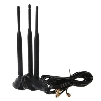 WiFi Antena RP-SMA Dual Band 2.4 GHz 5.8 GHz Bază Magnetică pentru Router Wireless PCI Express Net-Cărți de muncă Adaptor