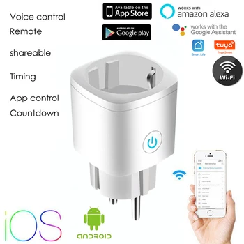 Mini Standard 16A UE Plug Inteligent Wifi Plug Cu Smart Home Priză Lucra Cu Google Acasa, Alexa Control Vocal