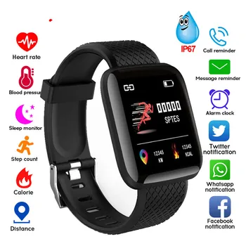 Ceas Digital Bărbați Femei Smartband De Măsurare A Tensiunii Arteriale Impermeabil Tracker De Fitness Brățară Monitor De Ritm Cardiac Smartwatch