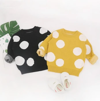 Copil nou-născut Pulover de Bumbac Fete pentru Copii Haine Dot Cardigan Tricotate Infant Toddler Pulovere Pentru Băieți Copii Haina Uza 0-7Y