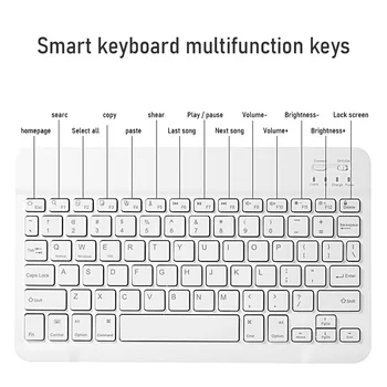 SPASH Universal Bluetooth Keyboard Mouse-ul Seturi Ultra Subțire Portabile, fără Fir, Mouse-ul și Tastatura Pentru Calculator, Laptop, Tabletă, telefon Mobil