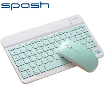 SPASH Universal Bluetooth Keyboard Mouse-ul Seturi Ultra Subțire Portabile, fără Fir, Mouse-ul și Tastatura Pentru Calculator, Laptop, Tabletă, telefon Mobil