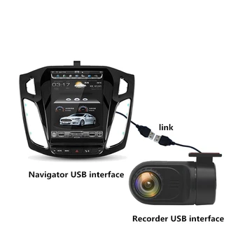 Dash Cam Mașina Camera Auto DVR USB Pentru Android Camera Auto Full HD Night Vision Dashcam DVR Oglinda Navigator Ascunse Mini Dash Cam