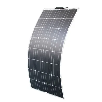 Panouri solare kit de 100w 12v flexibil încărcător de baterie monocristalin panou solar sistem pentru acasa rv barca