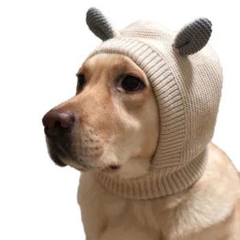 Câine De Companie Capac Tricotate Cald Câine Pălărie De Iarnă Windproof Catelus Pălării De Companie Costum De Câine Pentru Animale De Companie Consumabile