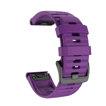 26mm Sport Silicon Watchband Wriststrap pentru Garmin Fenix 6X 6 6S Pro 5X 5 5S Plus 3 HR 20 de 22mm Easy Fit Eliberare Rapidă wirstband