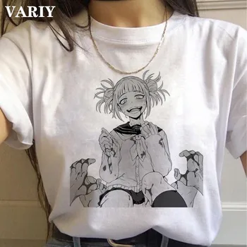 Eroul meu mediul Academic Harajuku Kawaii Himiko Toga Print T Shirt Femei japonez T-shirt Ullzang anime ' 90 grafic femei Tricouri topuri