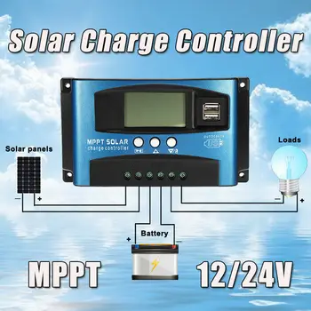 40-100A MPPT Solar Panou Regulator Controler de Încărcare 12V/24V Auto Focus de Urmărire