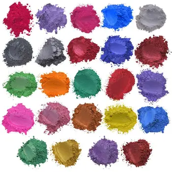52 Culoare Pudră de Mică Pigment Perlat Rășină Colorant Pachet de Piele în condiții de Siguranță Pentru DIY Săpun Rășină Epoxidică Lumânare Unghii Machiaj Ambarcațiuni