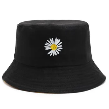 Daisy față-verso Găleată Pălărie de Vară Pliabil Femei Exterioare de protecție Solară de Pescuit, de Vânătoare Capac Bărbați Bazinul Chapeau Soare Preveni Pălării