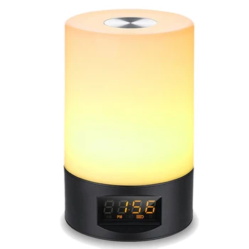 Răsărit Ceas cu Alarma - LED-uri Digitale Ceas cu Radio FM pentru Dormitoare - mai Multe Sunete Natura Apus de soare de Simulare si Control de Presă - cu