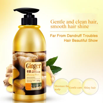 Pe bază de plante Ghimbir Sampon de Par Fara Silicon Oil Control Anti Matreata, Mâncărime Curățare Profesionale de Hair & Scalp Tratament 400ml