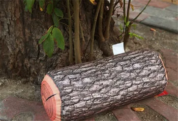 1bucată Jurnal de Lemn / Ciot de Copac Textura Lemnului Arunca cu Perna In Masina Decora