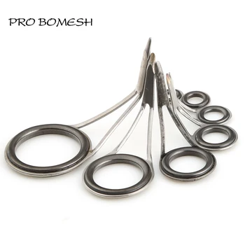 Pro Bomesh 8pcs/Kit 6#-30# Singur Picior Filare SIC Inel din Oțel Inoxidabil Ghid DIY Bass Rod Personalizate Rod Building Accesoriu