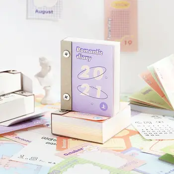 2021 Kawaii Mini Calendar Note Pad Cadou 70mm*90mm 377P Gros Mini Note de Hârtie de Colectare