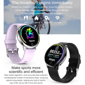 Touch Screen Smart Watch Bluetooth Sport Fitness Tracker Monitor de Ritm Cardiac Camera de la Distanță pentru Android, iPhone 11 XS Max Samsung