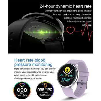 Touch Screen Smart Watch Bluetooth Sport Fitness Tracker Monitor de Ritm Cardiac Camera de la Distanță pentru Android, iPhone 11 XS Max Samsung